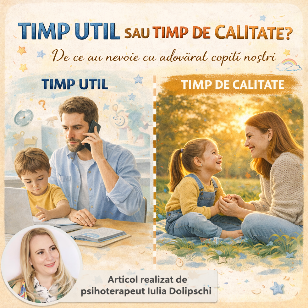 Timp util sau timp de calitate? De ce au nevoie cu adevărat copiii noștri